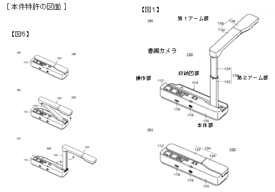 【判例研究】平成28年3月28日判決言渡　「書画カメラ」事件 (平成27年（行ケ）第10156号 審決取消請求事件) －主として、請求項に係る発明と引用発明との対比について－ | 2017年